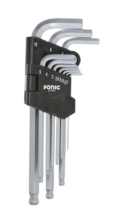 Sonic Tools 601006 Hex Ball Key Set, Long, 10-Piece