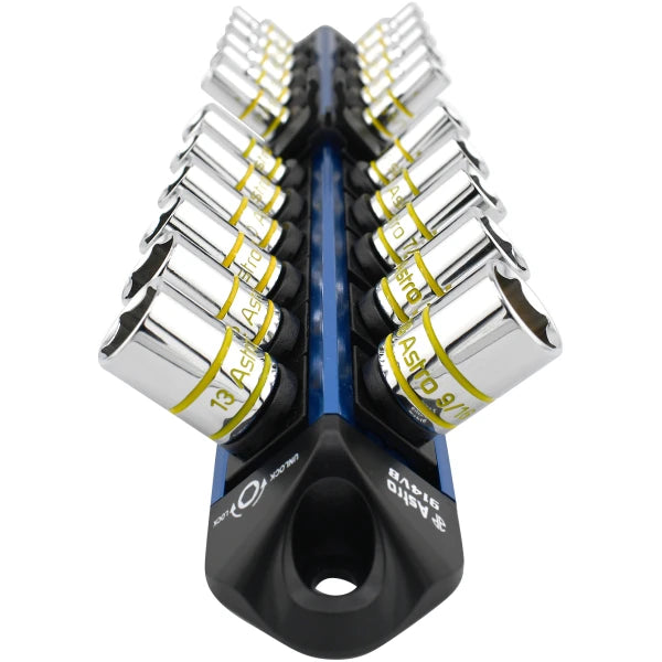 Astro Pneumatic 914VB 1/4" Drive V12 Locking Magnetic Socket Organizer