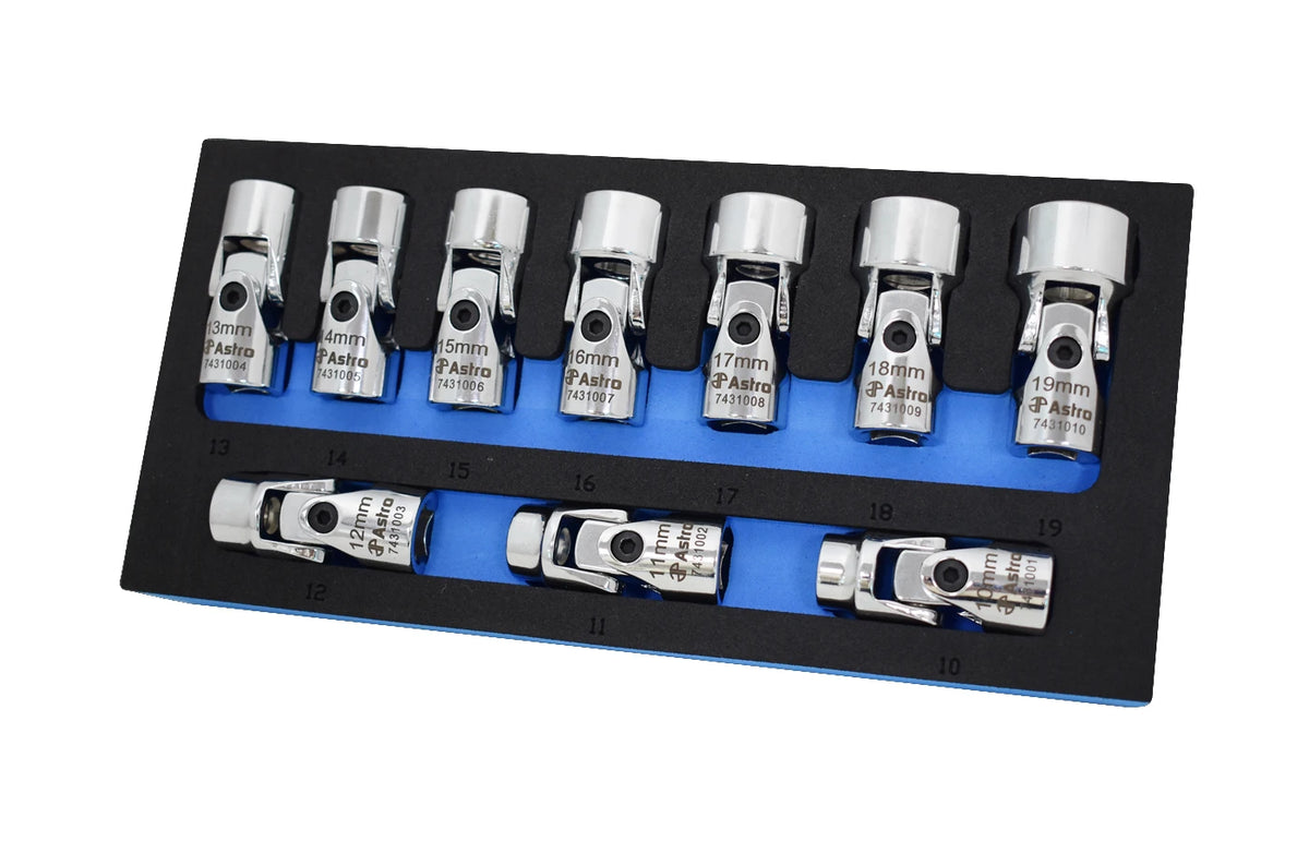 Astro Pneumatic 74310 10-Piece 3/8" Drive Flex Socket Set