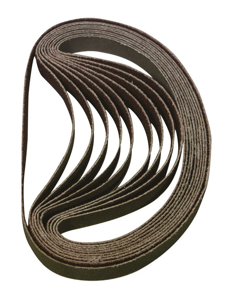 Astro Pneumatic BSP120 10-Piece Sanding Belt 120 Grit - 3/8" x 13"