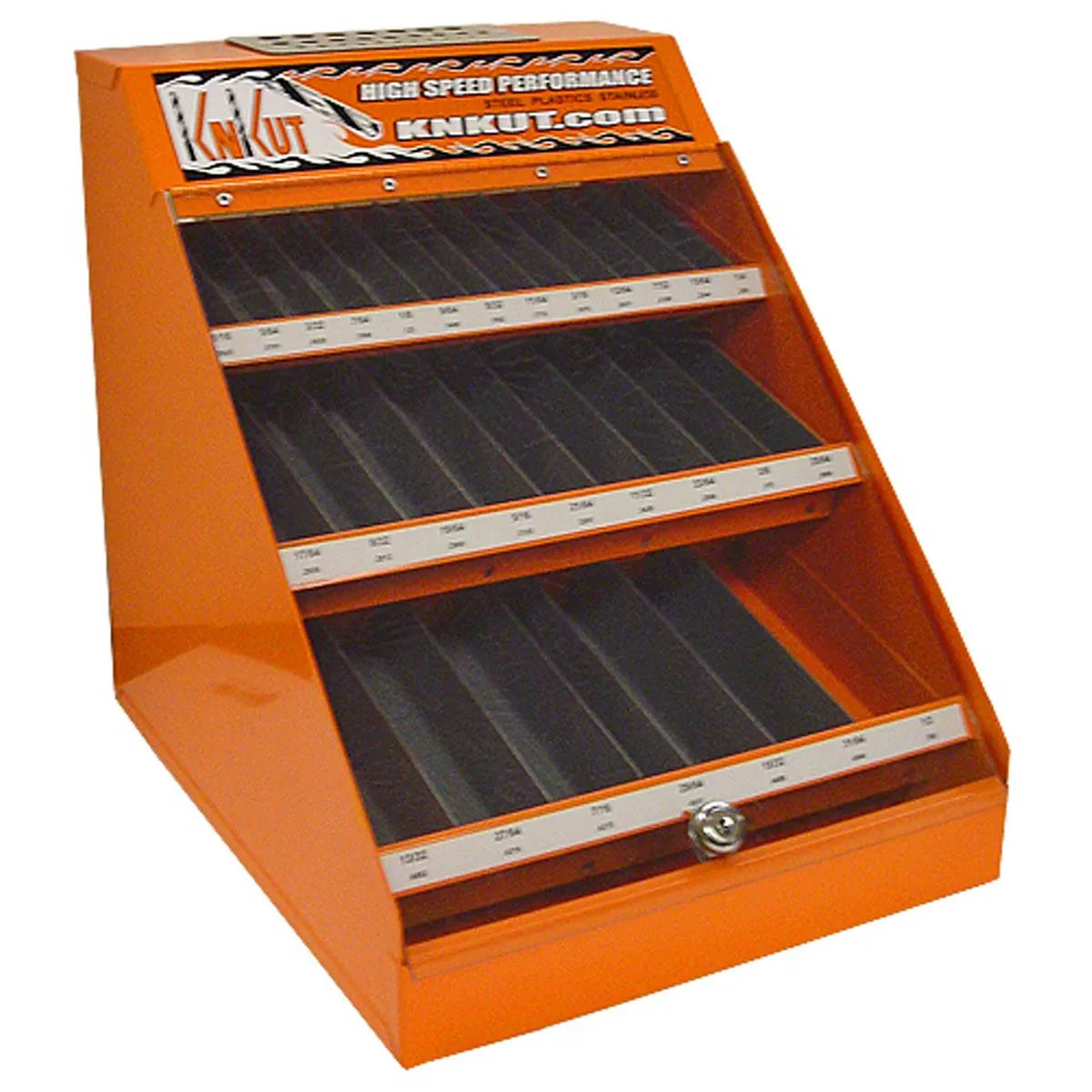 KnKut KK116CD 116-Piece Fractional Drill Bit Counter Display