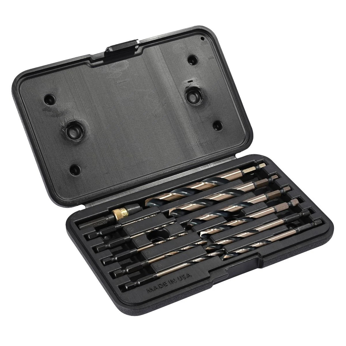 KnKut 12KKQRD 12-Piece 1/4" Hex Shank Quick Release Drill Bit Set