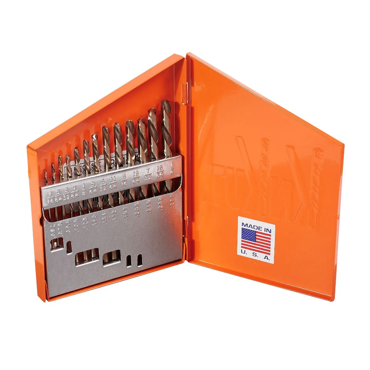 KnKut 13KK6 13-Piece Left Hand Jobber Length Drill Bit Set 1/16"-1/4" by 64ths