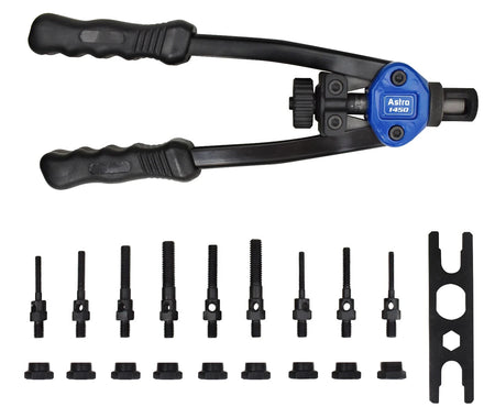 Astro Pneumatic 1450 13" Plusnut and XL Rivet Nut Setter Kit Metric &