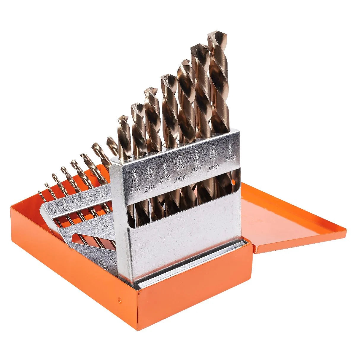 KnKut 15KK6 15-Piece Left Hand Jobber Length Drill Bit Set 1/16"-1/2" by 32nds