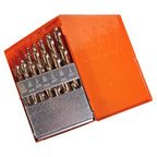 KnKut 15KK6 15-Piece Left Hand Jobber Length Drill Bit Set 1/16"-1/2" by 32nds - Tool Leaks