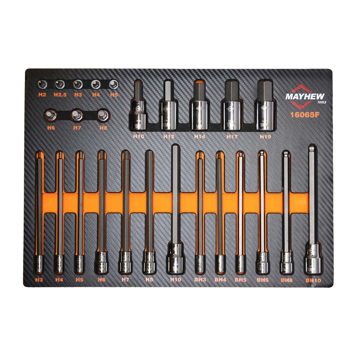 Mayhew 16065F 26-Piece Metric Hex Master Socket Bit Set