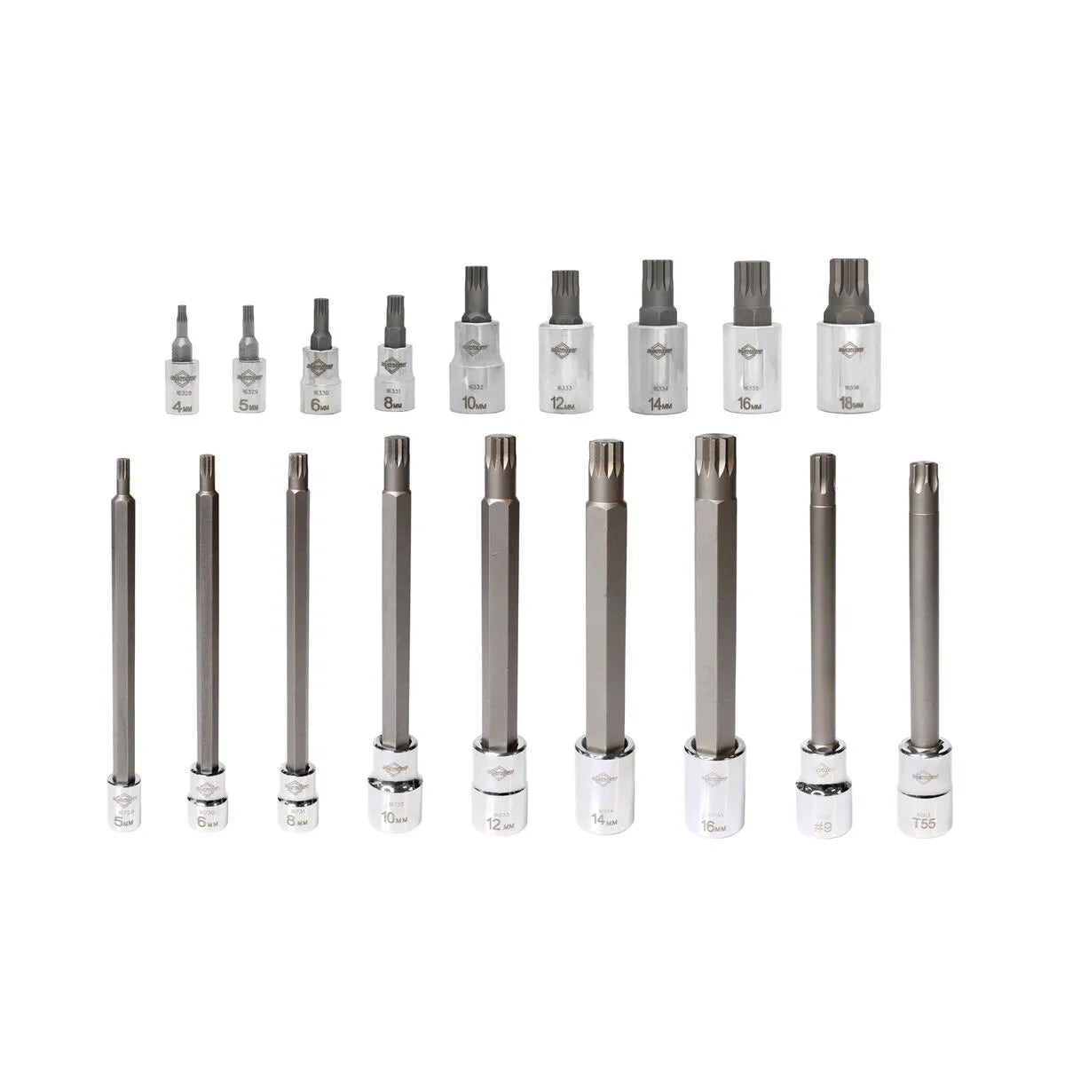 Mayhew 16066F 18-Piece Triple Square Master Socket Bit Set