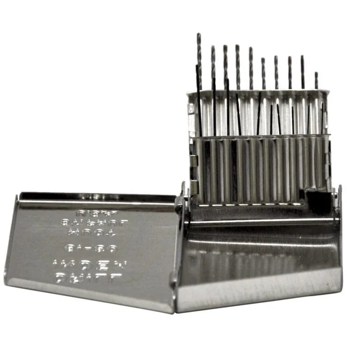 KnKut 20KK5 20-Piece Jobber Length Drill Bit Set Numbers 61-80