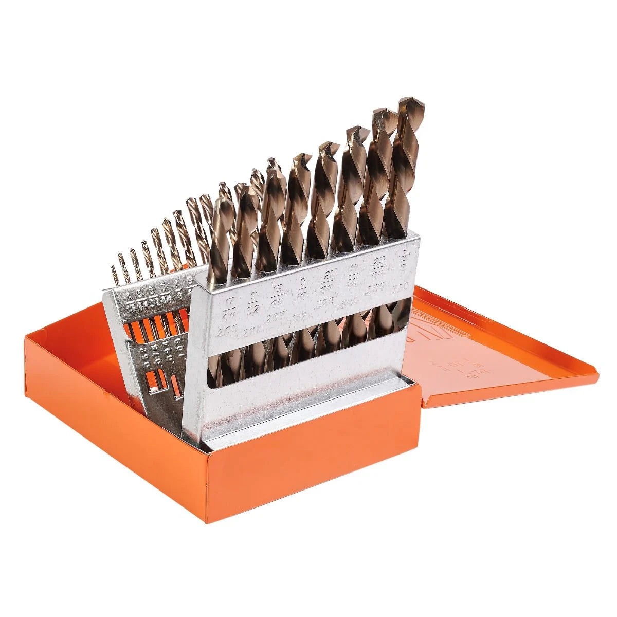 KnKut 21KK6 21-Piece Left Hand Jobber Length Drill Bit Set 1/16"-3/8" by 64ths