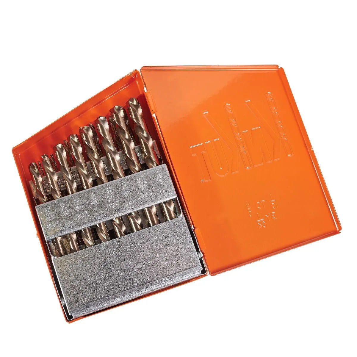 KnKut 21KK6 21-Piece Left Hand Jobber Length Drill Bit Set 1/16"-3/8" by 64ths