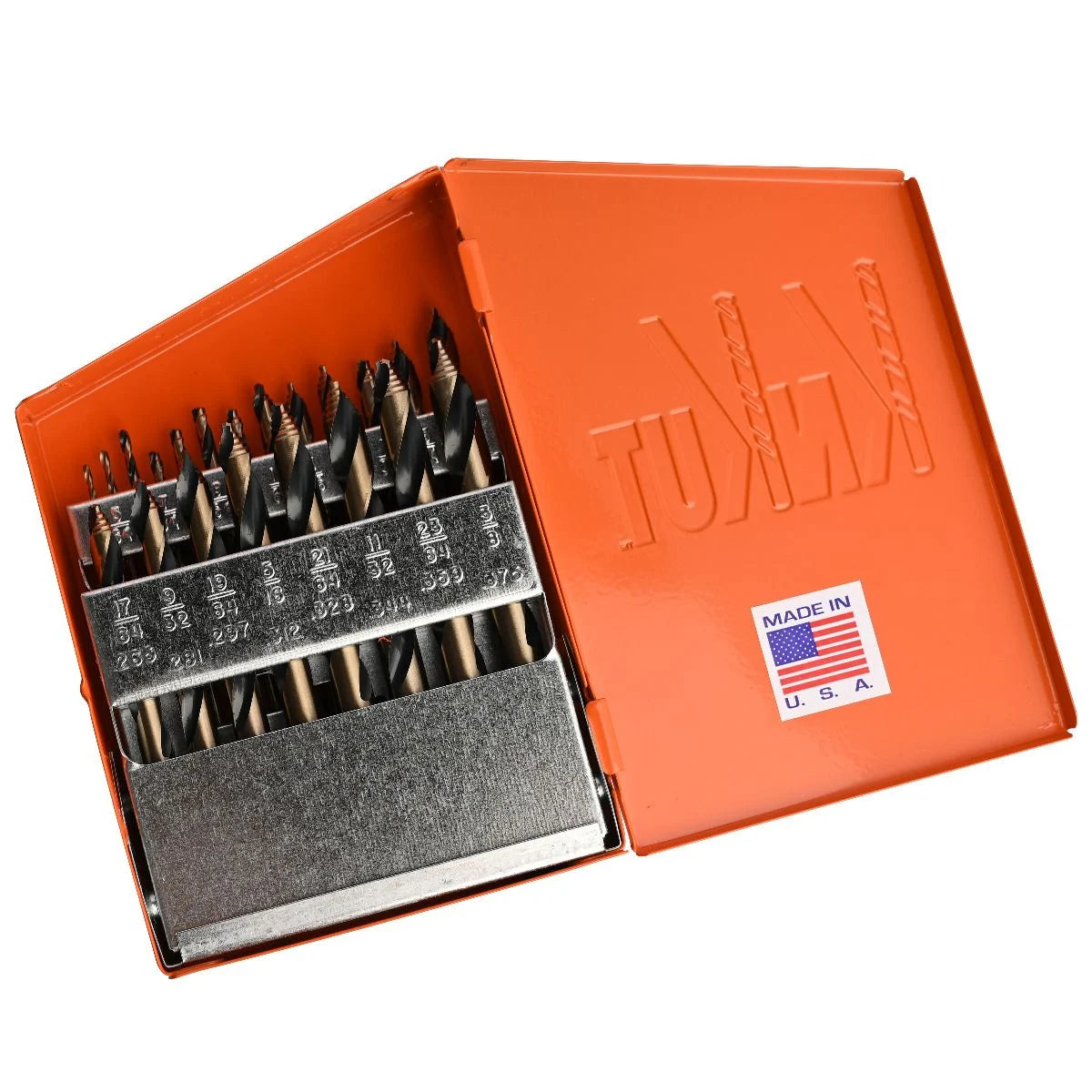 KnKut 21KK10 21-Piece Mechanics Length Step Point Drill Bit Set 1/16"-3/8" by 64ths