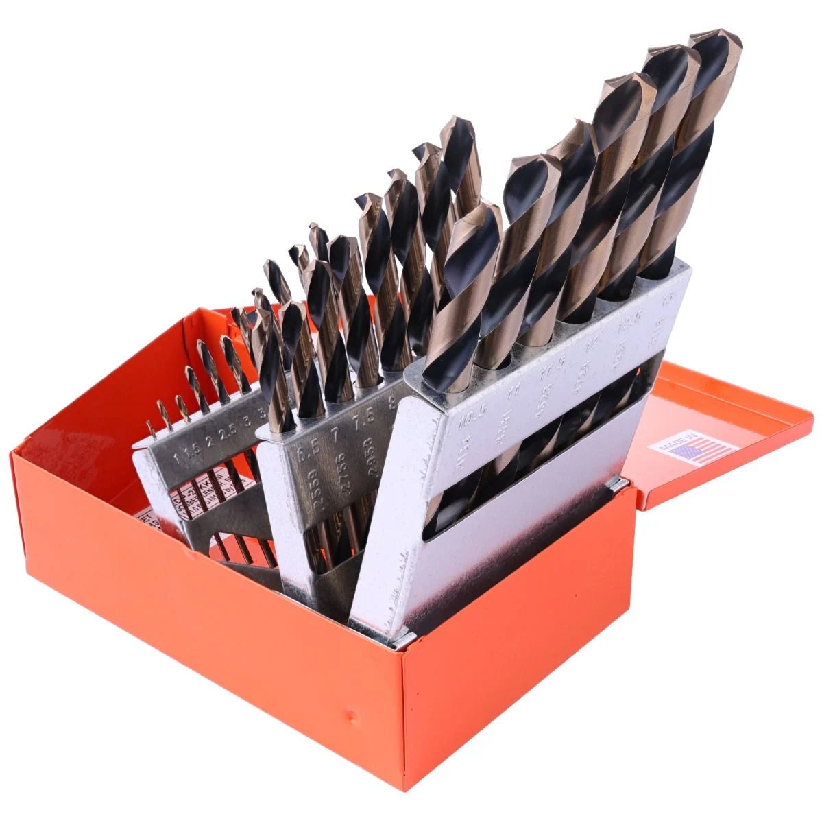 KnKut 25KK5M 25-Piece Metric Jobber Length Drill Bit Set M1 - M13 x 0.5mm