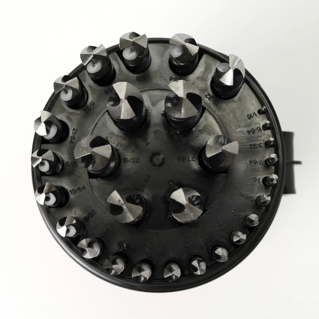 KnKut 29KK38DB 29-Piece Drill Buddy Jobber Length Drill Bit Set with 3/8" Reduced Shank - Tool Leaks