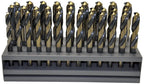 KnKut 33KK12 33-Piece S & D Reduced Shank Drill Bit Set 1/2"-1" by 64ths - Tool Leaks