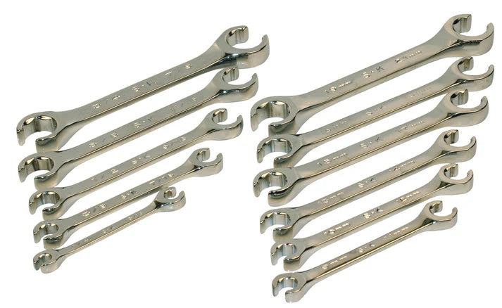 SK Tools 371 11-Piece SAE & Metric Flare Nut Wrench Set