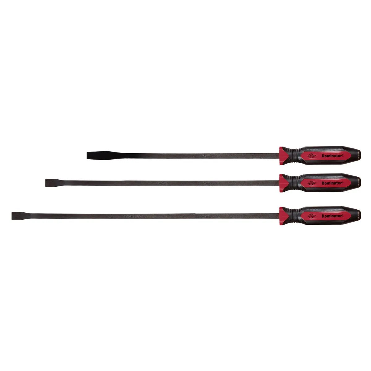 Mayhew 14074 3-Piece Dominator Pro Straight & Curved Pry Bar Set