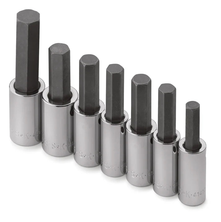 SK Tools 41427 7-Piece 1/2" Drive Hex Bit Socket Set