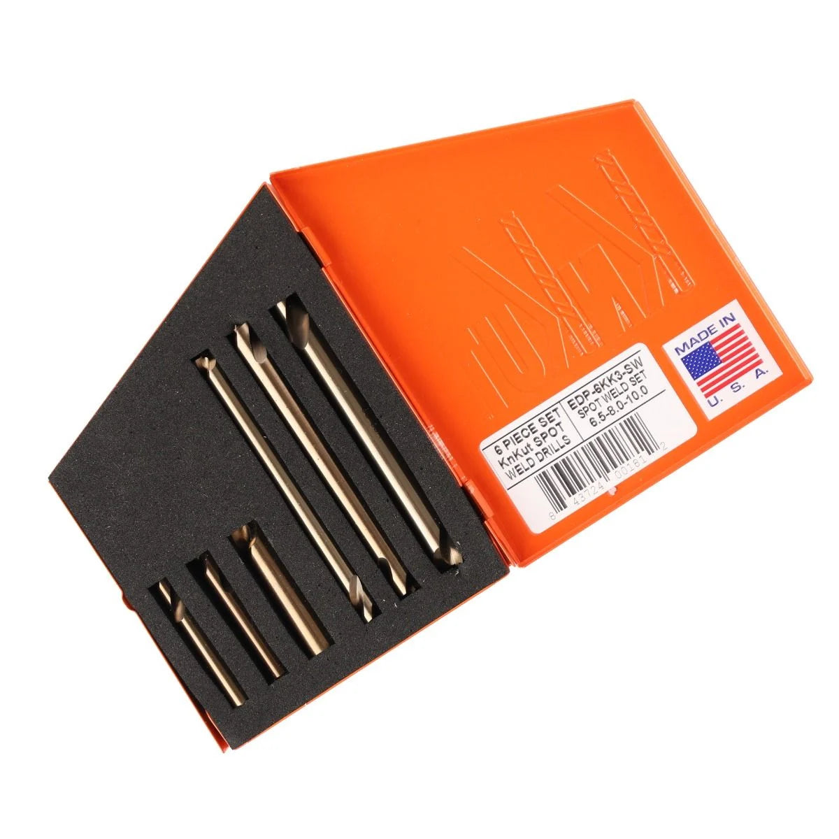 KnKut 6KK3-SW 6-Piece Spot-Weld Drill Set