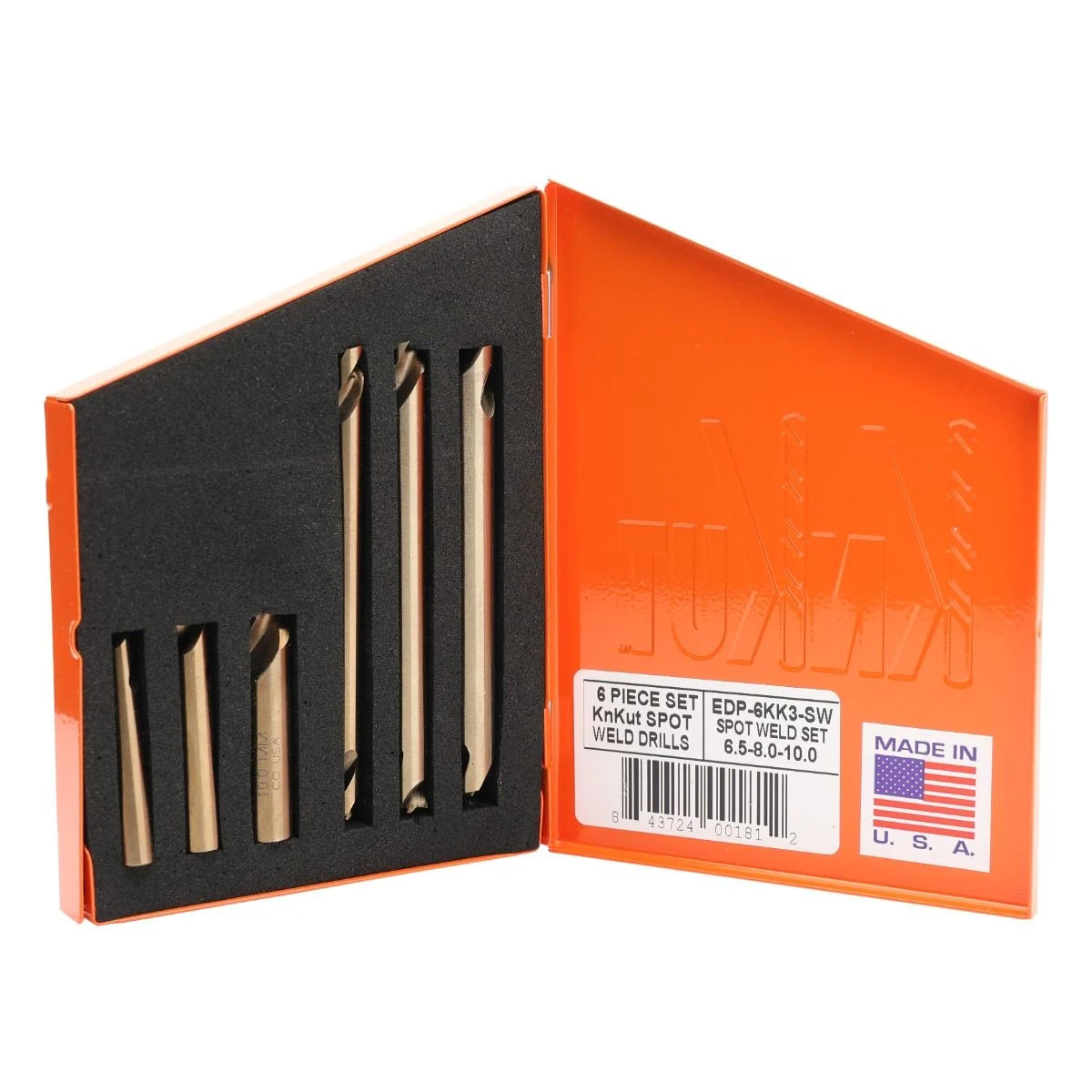 KnKut 6KK3-SW 6-Piece Spot-Weld Drill Set