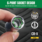 SK Tools SK01344 10-Piece 1/4" Drive Deep SAE Chrome Socket Set - Tool Leaks