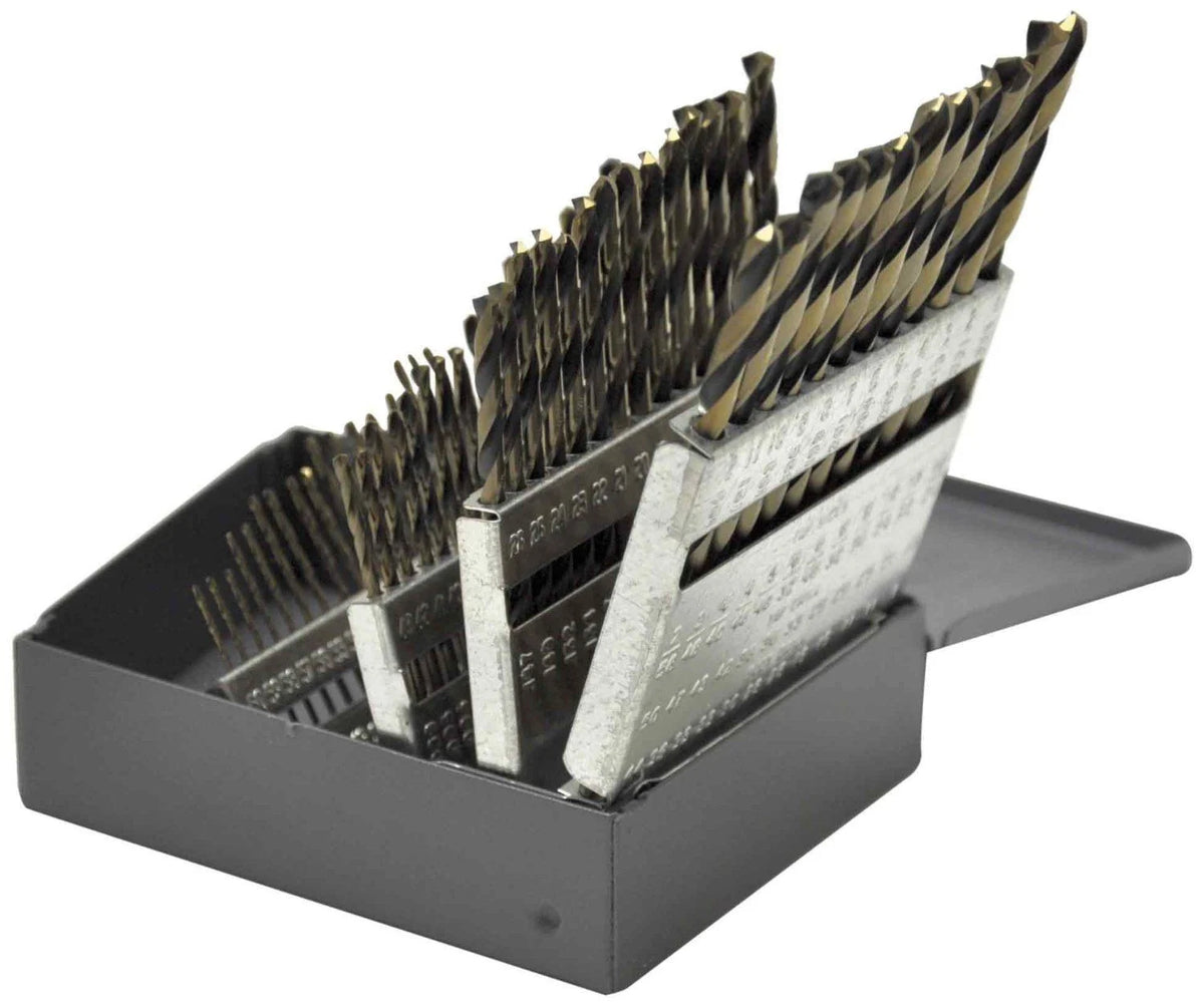 KnKut 60KK7 60-Piece Stubby Length Drill Bit Set Numbers 1-60