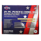 Mayhew 60210F 21-Piece Punch & Chisel Foam Set - Tool Leaks