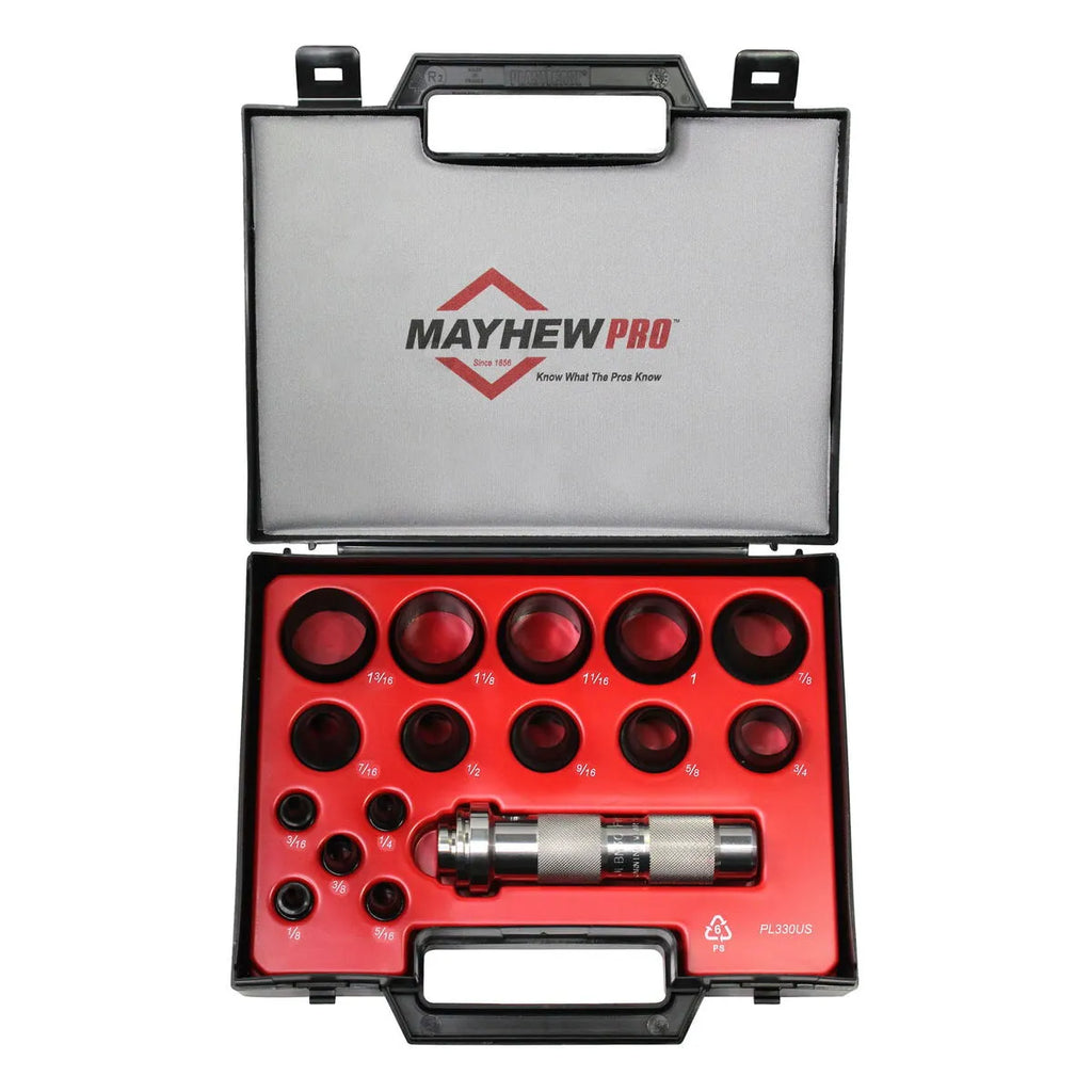 Mayhew 66000 16-Piece Hollow Punch Set (SAE) - Tool Leaks