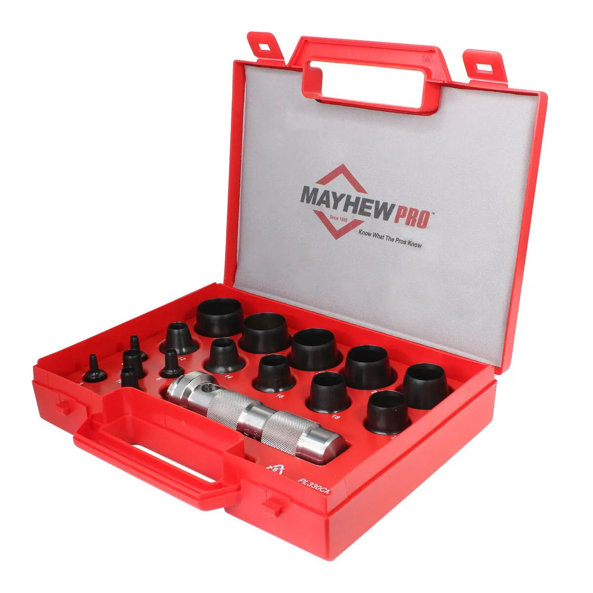 Mayhew 66004 16-Piece Hollow Punch Set (Metric)
