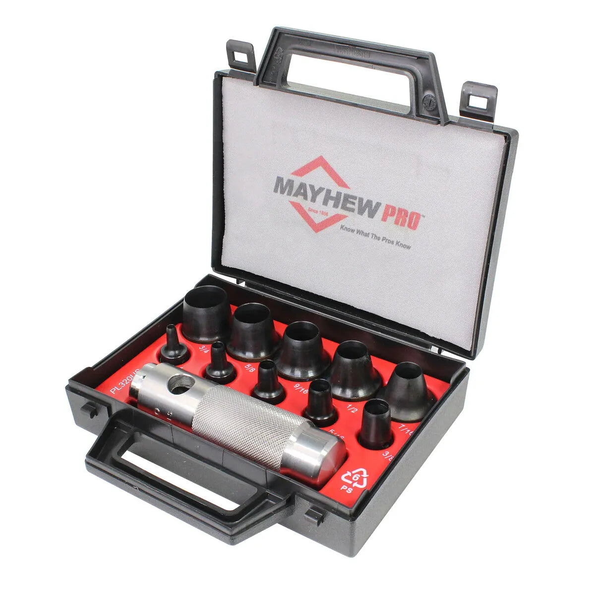 Mayhew 66008 11-Piece Hollow Punch Set (SAE)