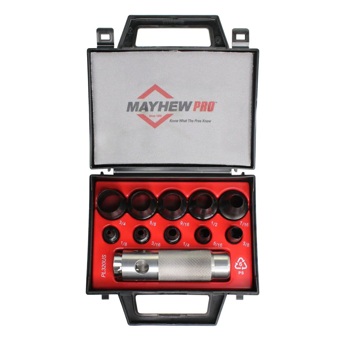Mayhew 66008 11-Piece Hollow Punch Set (SAE)