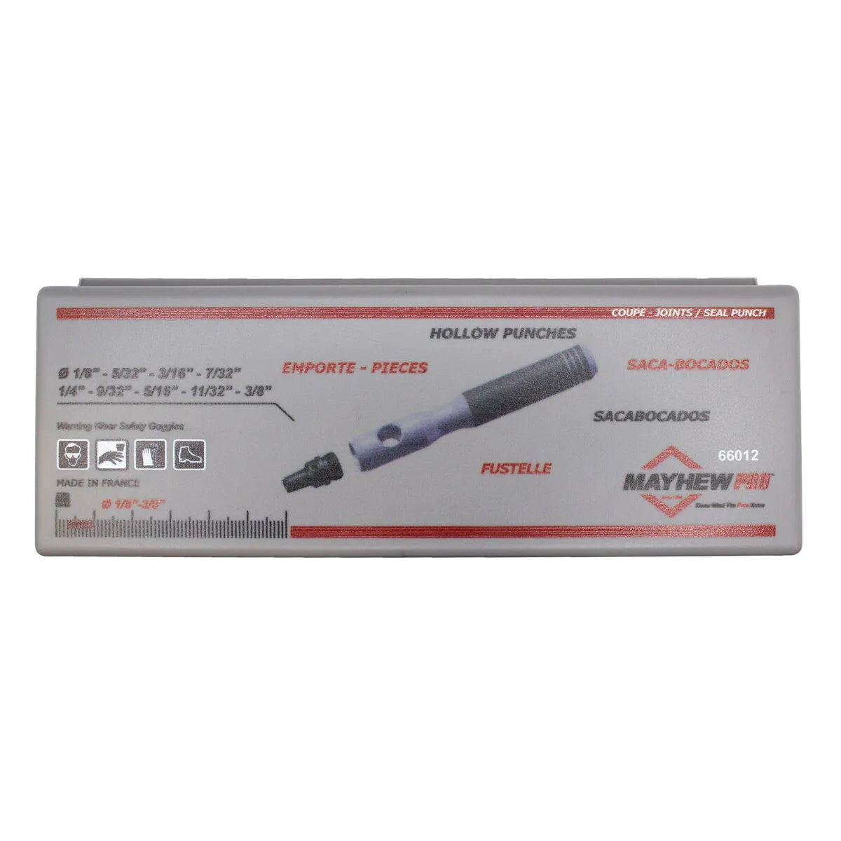 Mayhew 66012 10-Piece Hollow Punch Set (SAE)