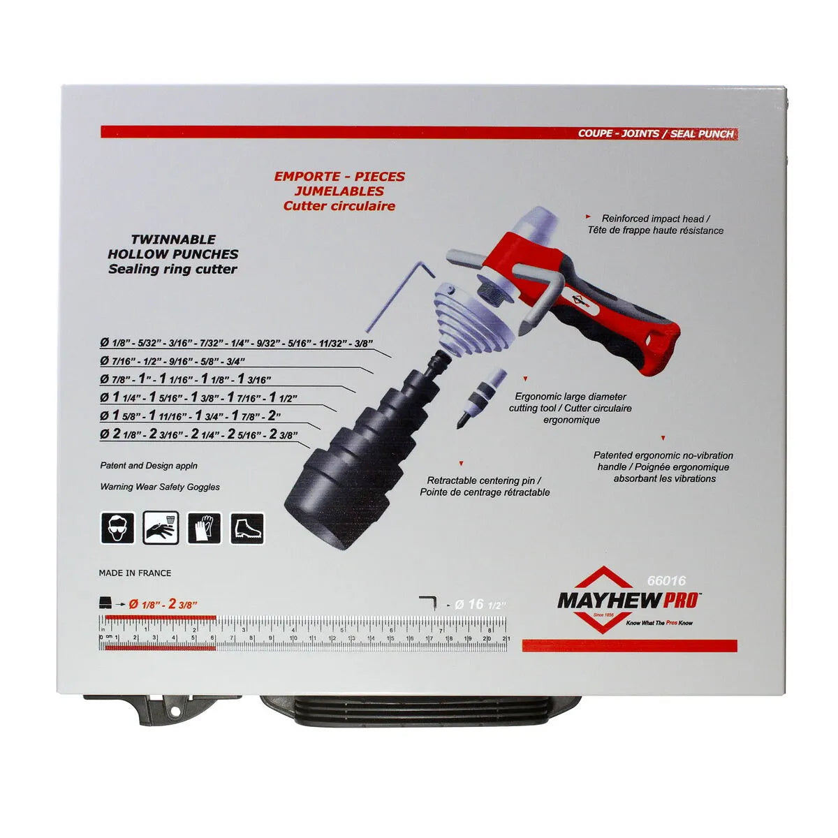 Mayhew 66016 36-Piece Hollow Punch Set (SAE)