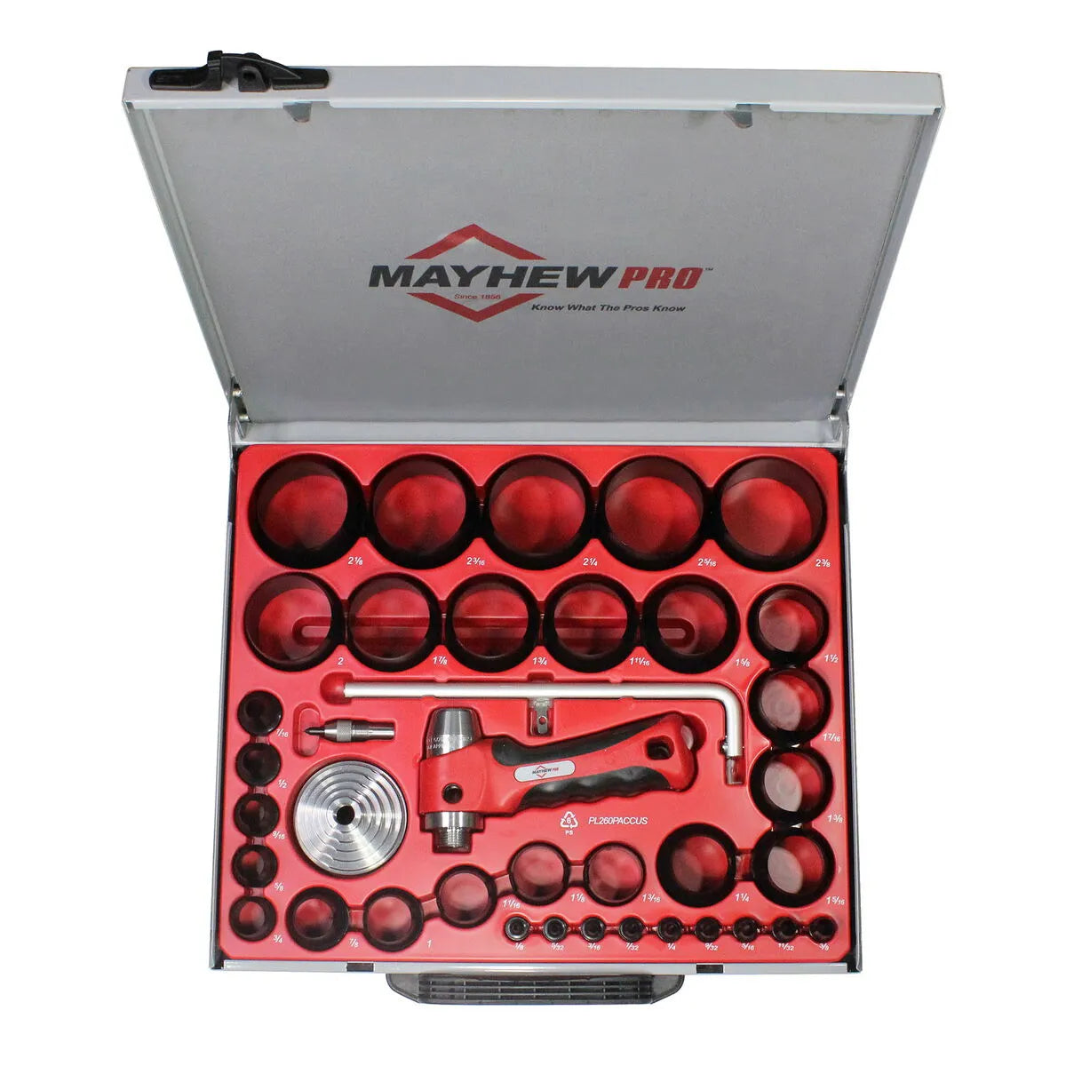 Mayhew 66016 36-Piece Hollow Punch Set (SAE)