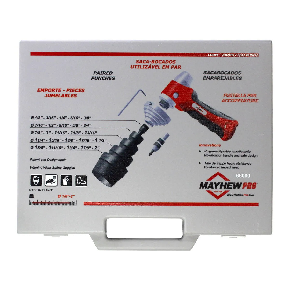 Mayhew 66080 28-Piece Hollow Punch Set (SAE)