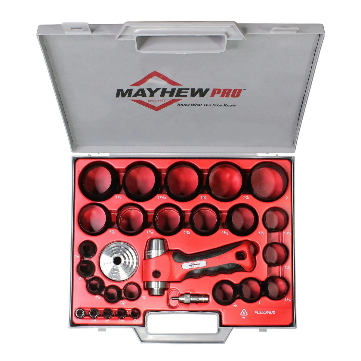 Mayhew 66080 28-Piece Hollow Punch Set (SAE)