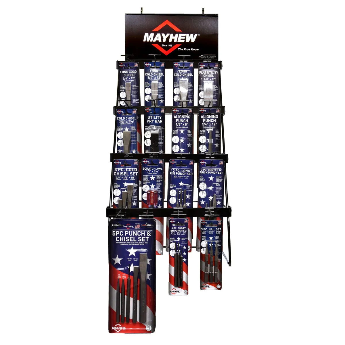 Mayhew 80016 12" Punch & Chisel Rack 15/2