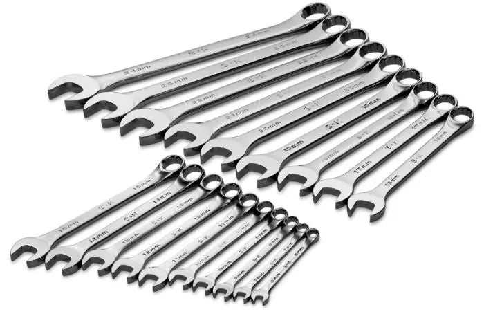 SK Tools 86224 19-Piece Metric Combination Wrench Set