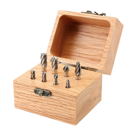 KnKut 8KK14BS-ALM 8-Piece Alumacut Carbide Burr Set with 1/4" Shanks
