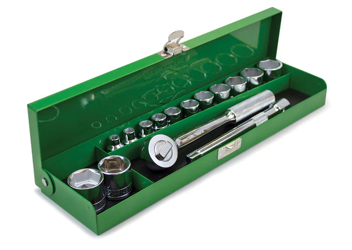 SK Tools 94515 15-Piece 3/8" Drive SAE Chrome Socket Set