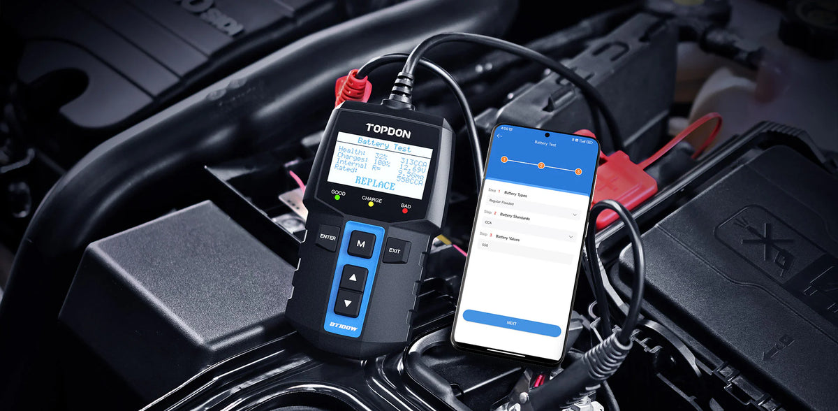 TOPDON BT100W Wireless Battery Tester