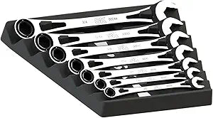 SK Tools 80049 7-Piece SAE Ratcheting Wrench Set