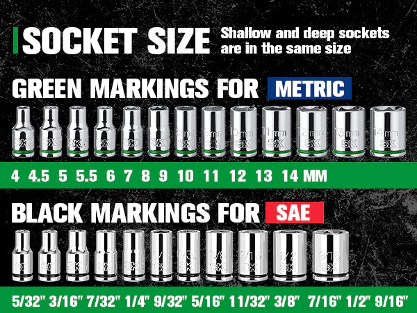 SK Tools SK01300-216P 52-Piece 1/4" Drive Chrome Socket Set