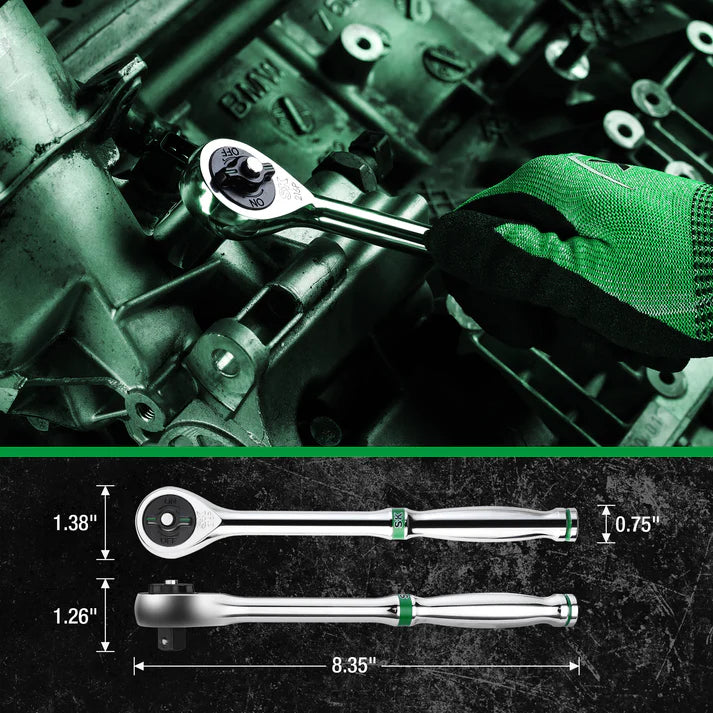 SK Tools SK01309-216P 30-Piece 3/8" Drive SAE Chrome Socket Set