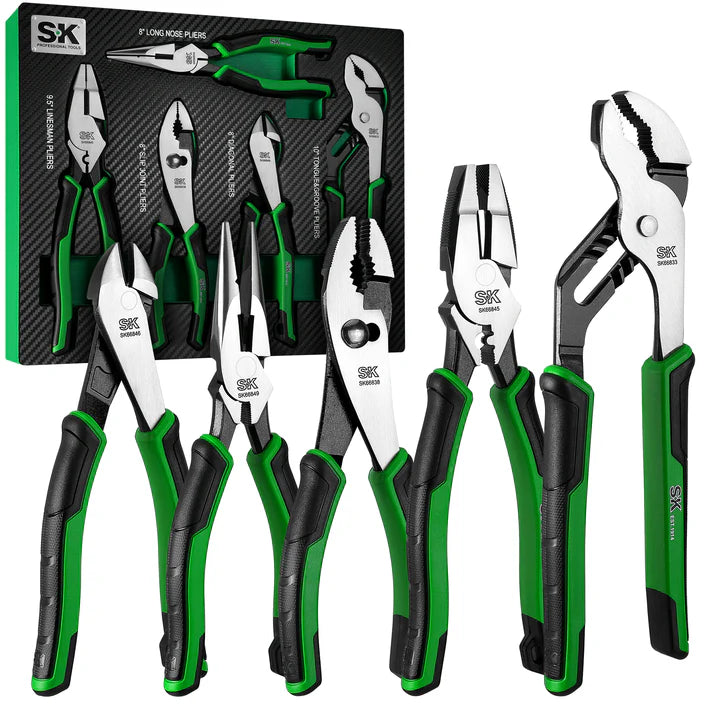 SK Tools SK01458 5-Piece Pliers Set