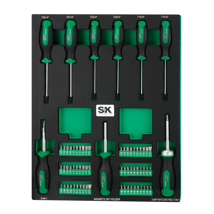 SK Tools SK01461 69-Piece 1/4" Drive Micro Driver Set - Tool Leaks