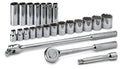 SK Tools 4123 23-Piece 1/2" Drive 12 Point SAE Chrome Socket Set - Tool Leaks