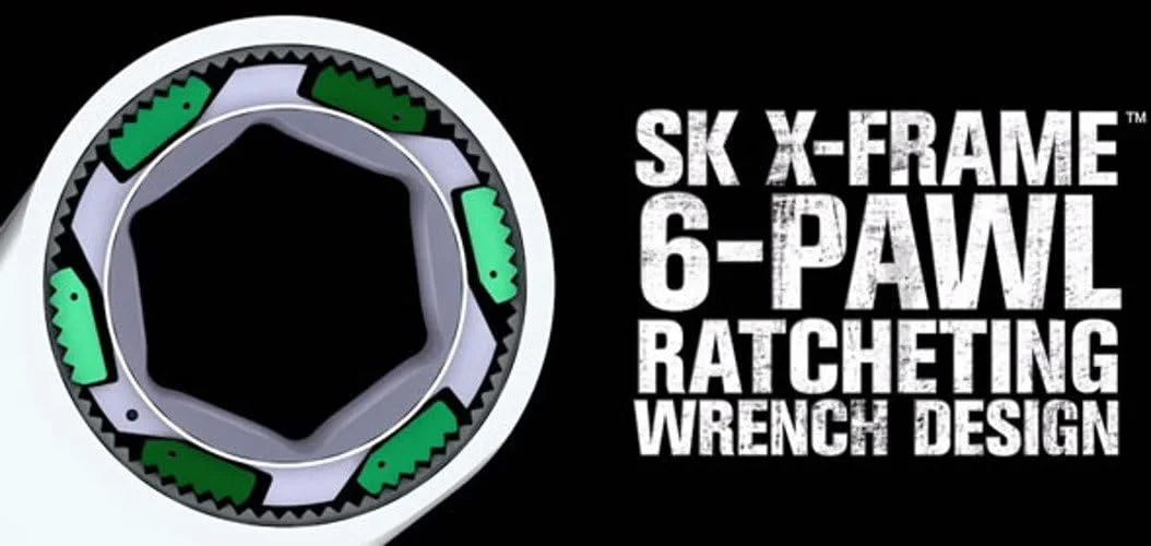 SK Tools 80019 12-Piece Metric Ratcheting Wrench Set