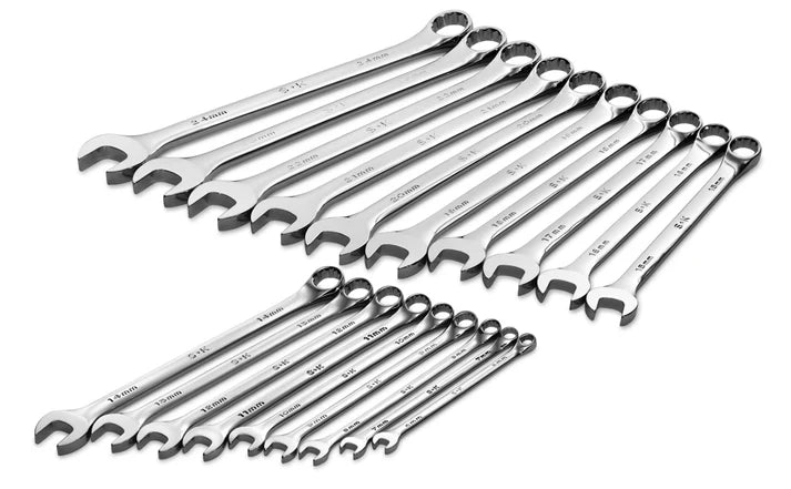 SK Tools 86037 19-Piece Metric Combination Wrench Set