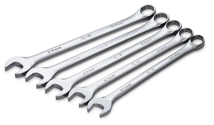 SK Tools 86041 5-Piece Metric Combination Wrench Set